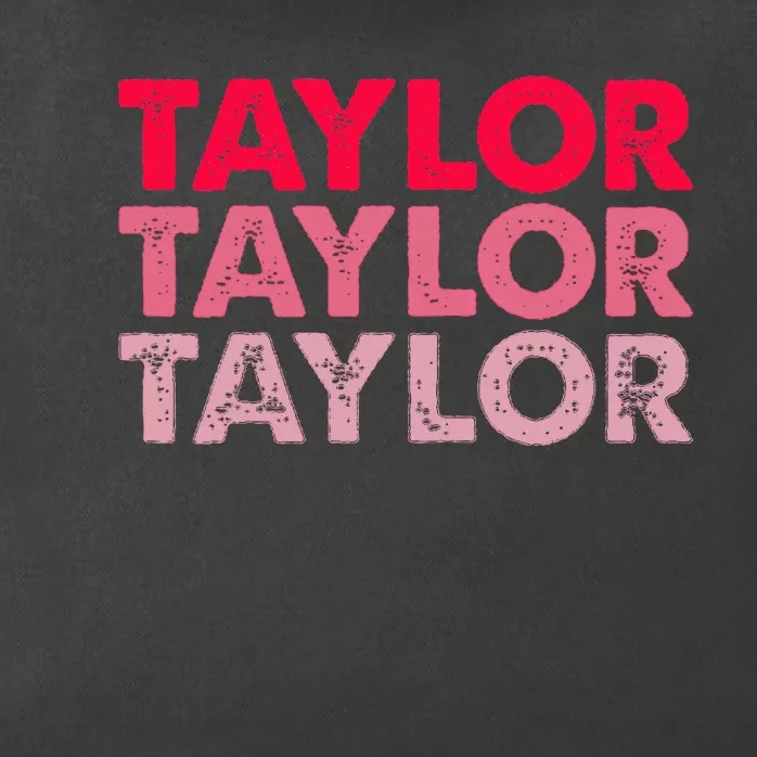 I Love Taylor Zip Tote Bag