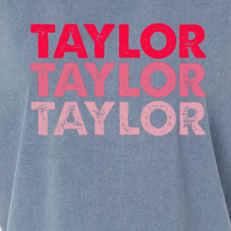 I Love Taylor Garment-Dyed Women's Muscle Tee