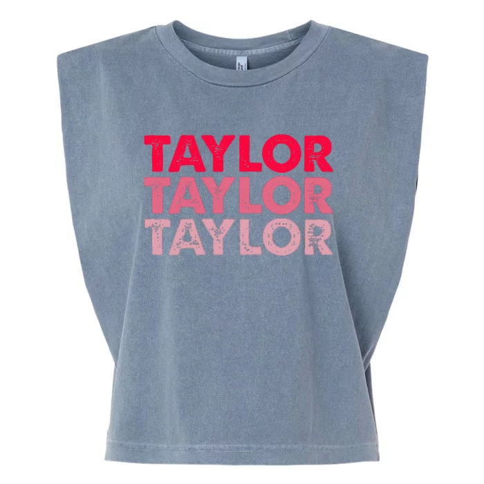 I Love Taylor Garment-Dyed Women's Muscle Tee