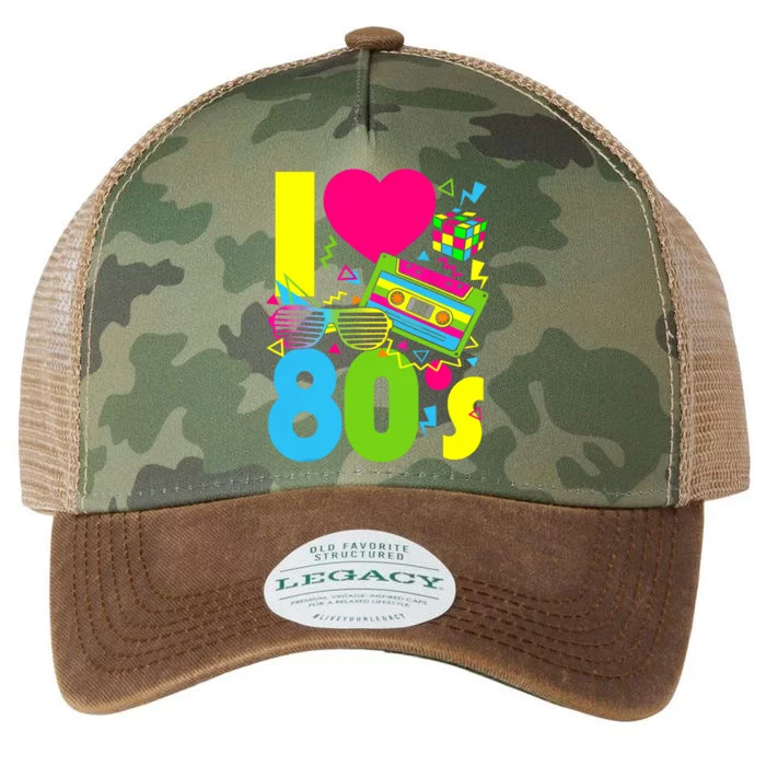 I Love The 80s 70s 80s Party Retro Costume Legacy Tie Dye Trucker Hat