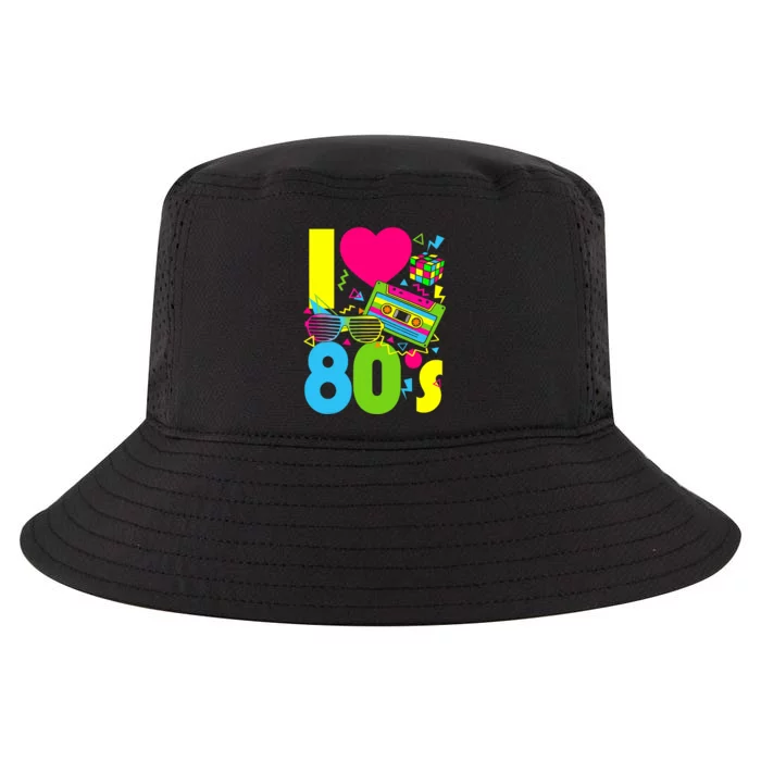 I Love The 80s 70s 80s Party Retro Costume Cool Comfort Performance Bucket Hat