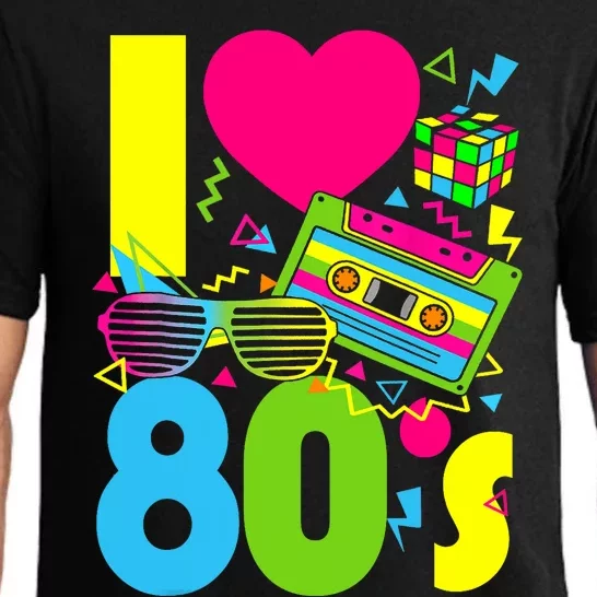 I Love The 80s 70s 80s Party Retro Costume Pajama Set