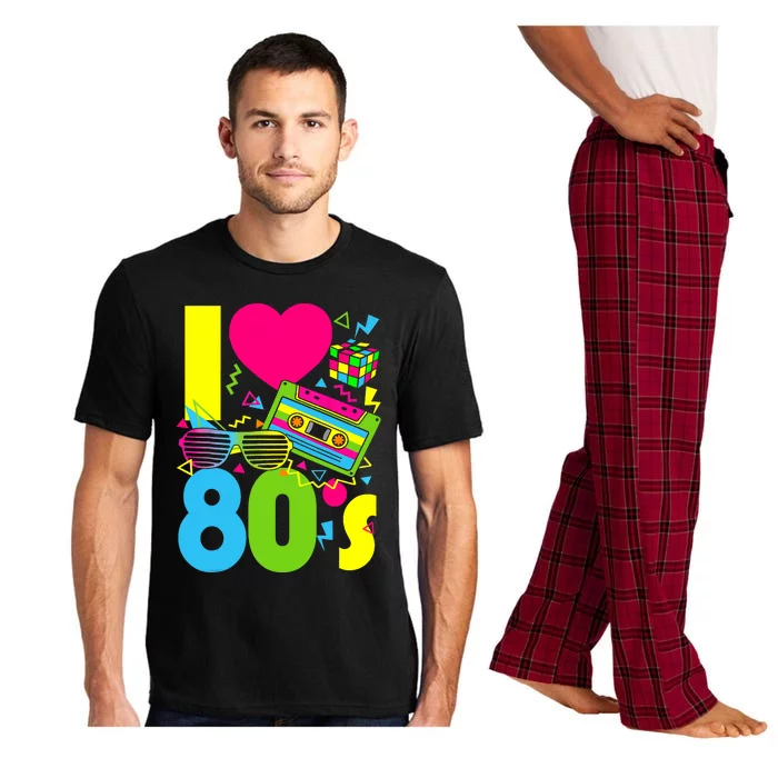 I Love The 80s 70s 80s Party Retro Costume Pajama Set