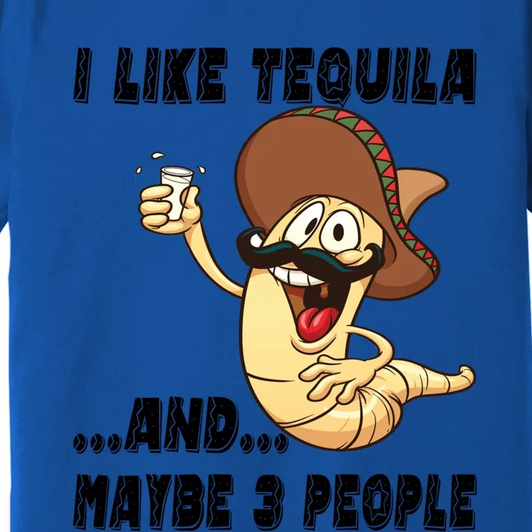 I Like Tequila And Maybe Three People Funny Tequila LoverS Gift Premium T-Shirt