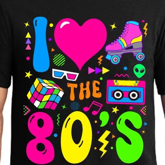 I Love The 80S Party 1980s Themed Costume 80s Theme Outfit Pajama Set