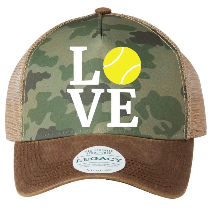 I Love Tennis Tennis Lovers Legacy Tie Dye Trucker Hat