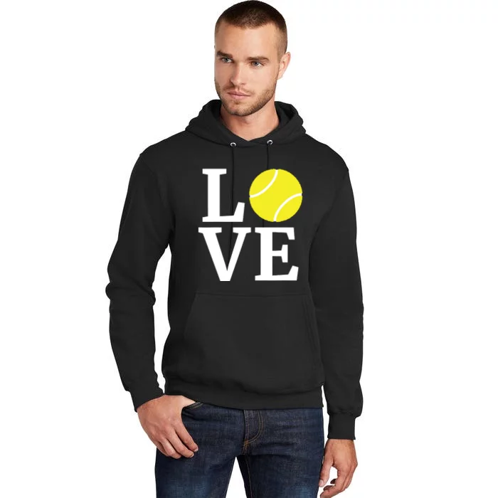 I Love Tennis Tennis Lovers Tall Hoodie