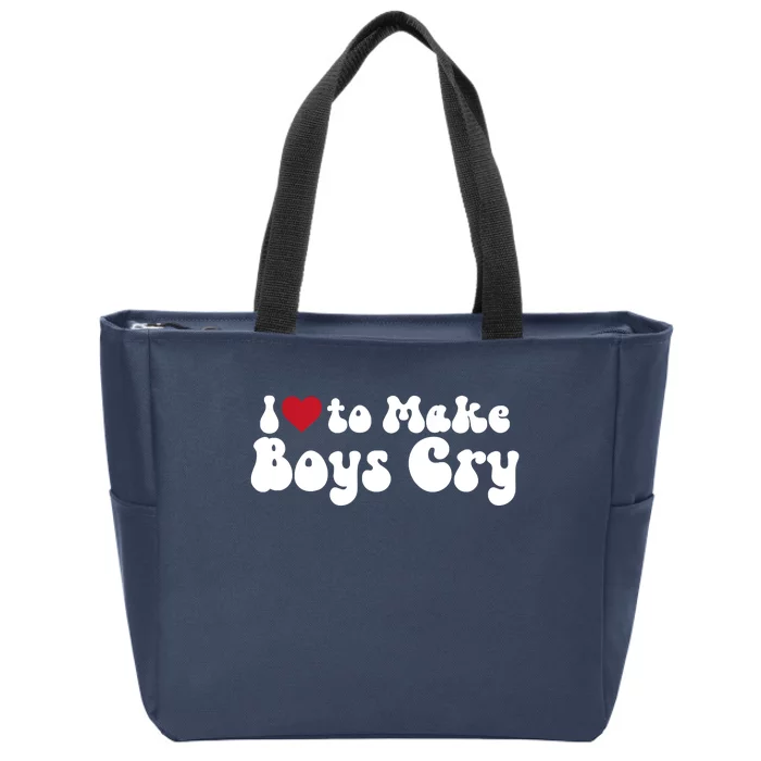 I Love To Make Cry Zip Tote Bag