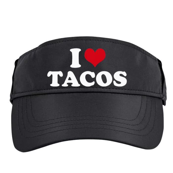 I Love Tacos Adult Drive Performance Visor