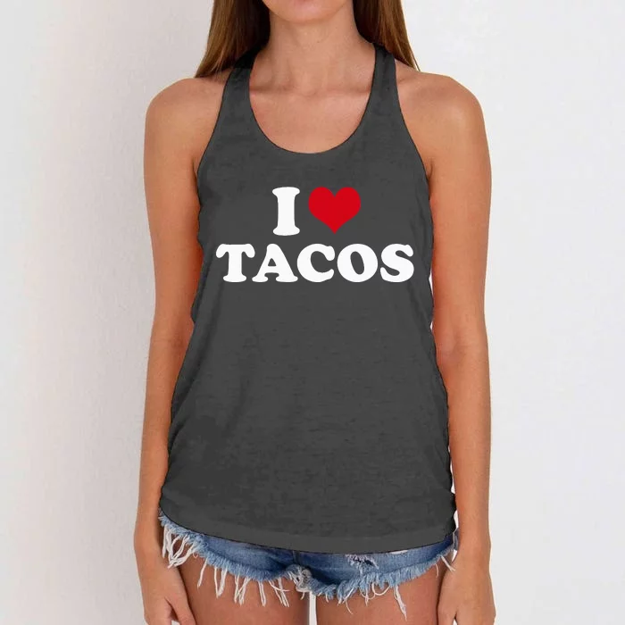 I Love Tacos Women's Knotted Racerback Tank