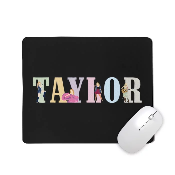 I Love Taylor 80S Groovy Vintage Mousepad