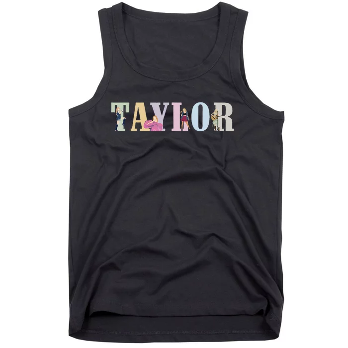 I Love Taylor 80S Groovy Vintage Tank Top