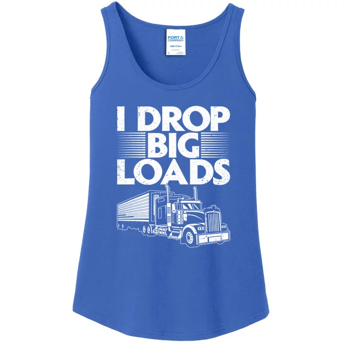 I Love The Smell Of Diesel In The Morning Truck Driver Ladies Essential Tank