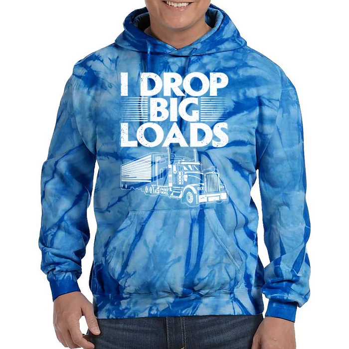 I Love The Smell Of Diesel In The Morning Truck Driver Tie Dye Hoodie