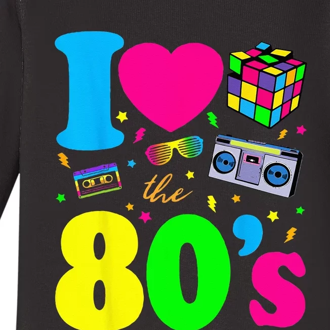 I Love The 80s Clothes For Women And Men Party Funny Baby Long Sleeve Bodysuit