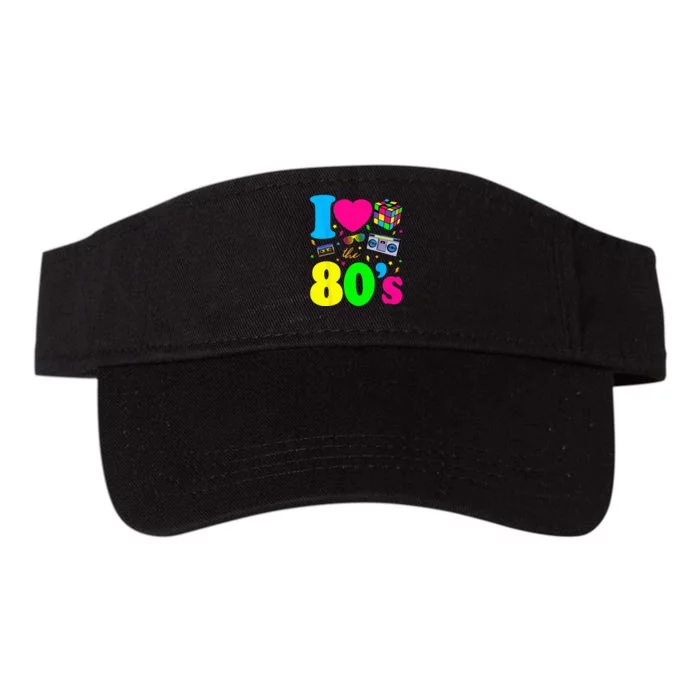 I Love The 80s Clothes For Women And Men Party Funny Valucap Bio-Washed Visor