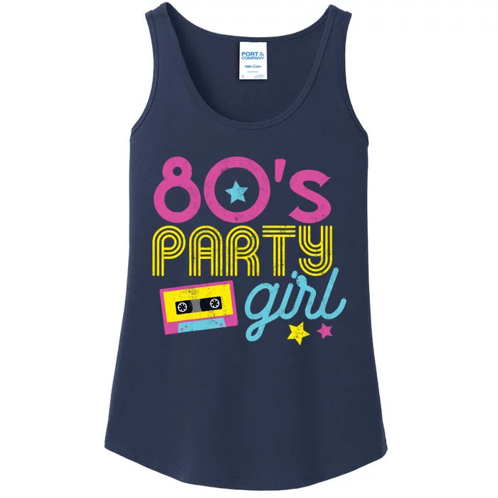 I Love The 80s Party Girl Retro 1980s Party Clothes Ladies Essential Tank