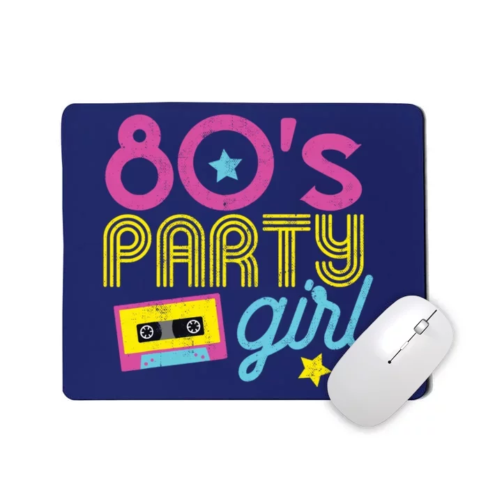 I Love The 80s Party Girl Retro 1980s Party Clothes Mousepad