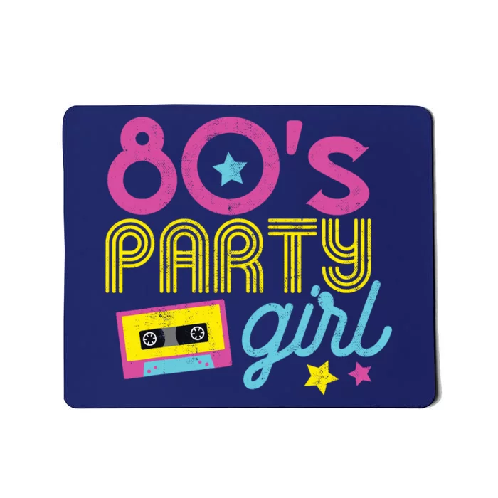 I Love The 80s Party Girl Retro 1980s Party Clothes Mousepad