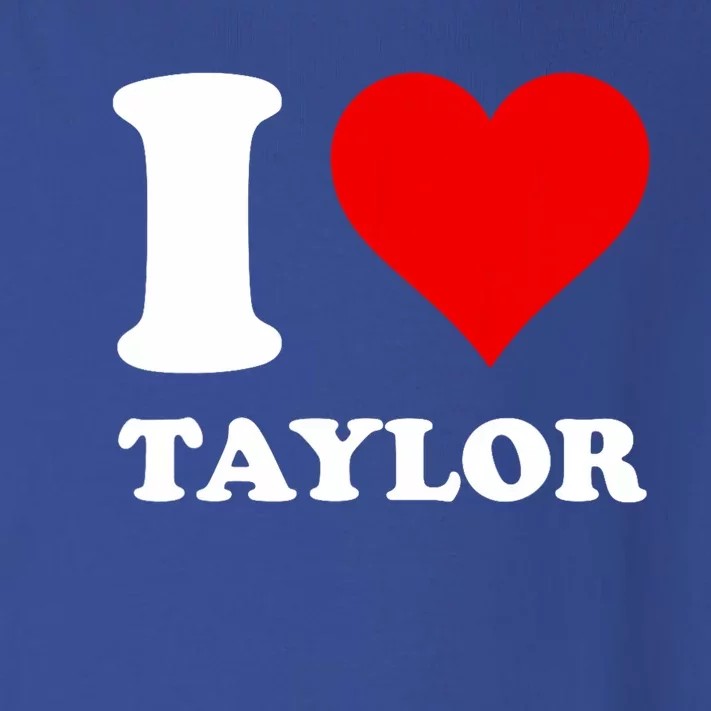 I Love Taylor Toddler Long Sleeve Shirt