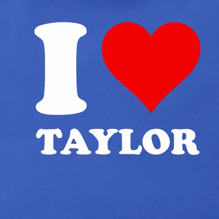 I Love Taylor Zip Tote Bag