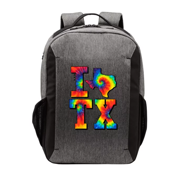 I Love Texas Funny Tie Dye Texas Lovers Vector Backpack