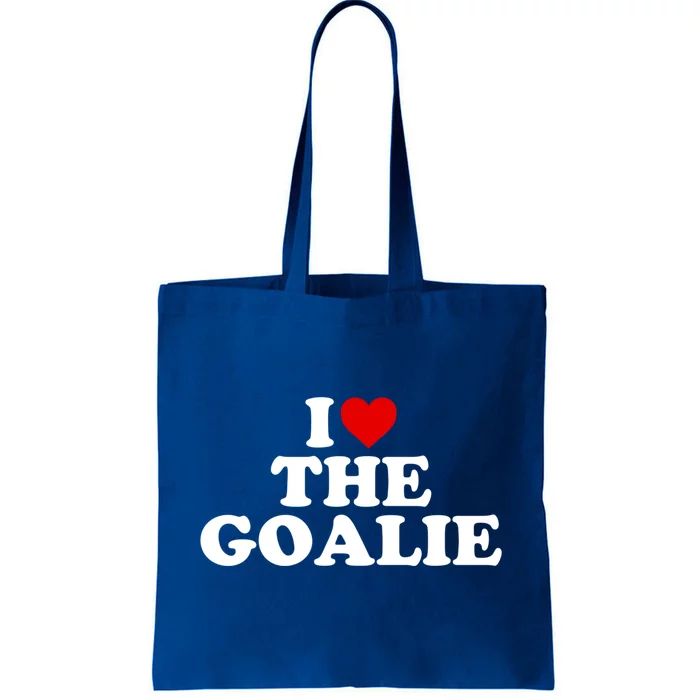 I Love The Goalie Heart Gift Tote Bag