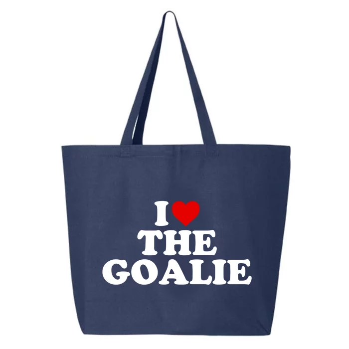 I Love The Goalie Heart Gift 25L Jumbo Tote