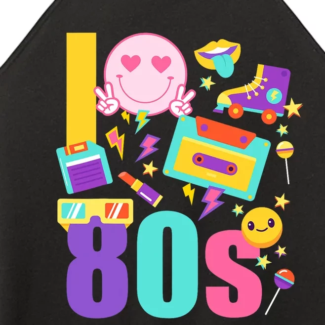 I Love The 80s Women 70s 80s Party Women’s Perfect Tri Rocker Tank