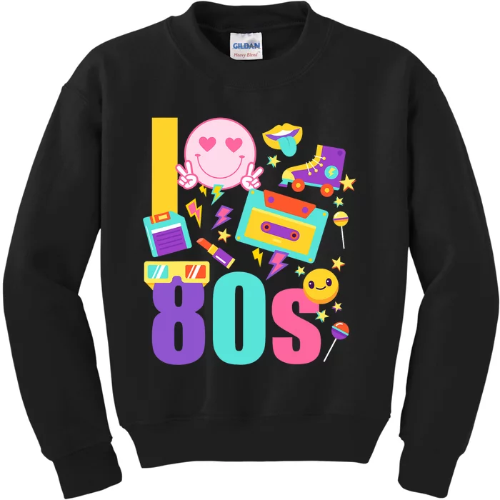 I Love The 80s Women 70s 80s Party Kids Sweatshirt