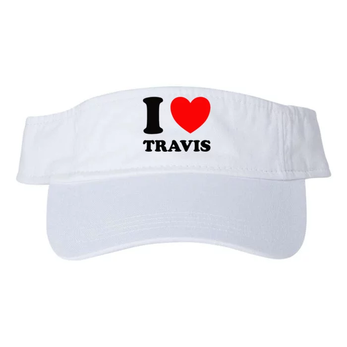 I Love Travis Valucap Bio-Washed Visor