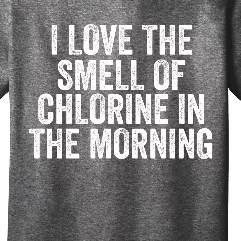 I Love The Smell Of Chlorine In The Morning Funny Swimmer Swimming T-Shirt