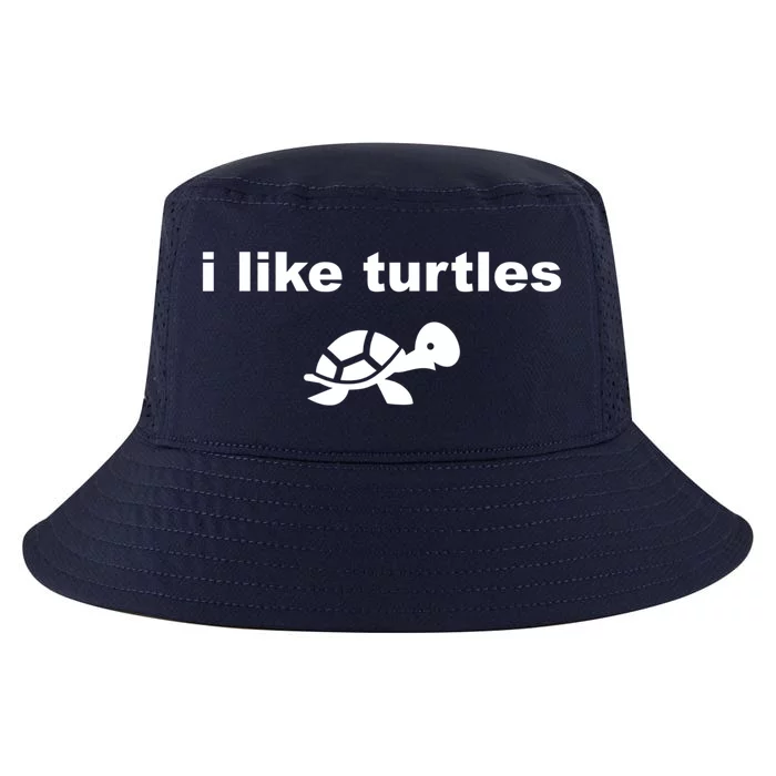 I Like Turtles Cute Funny Turtle Pefunny Gift Great Gift Cool Comfort Performance Bucket Hat