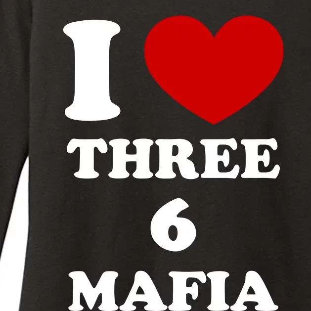 I Love Three 6 Mafia Limited Womens CVC Long Sleeve Shirt