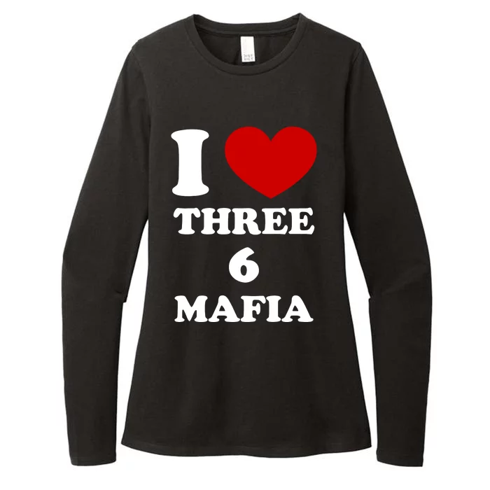 I Love Three 6 Mafia Limited Womens CVC Long Sleeve Shirt