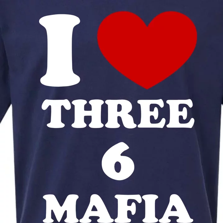 I Love Three 6 Mafia Limited Sueded Cloud Jersey T-Shirt