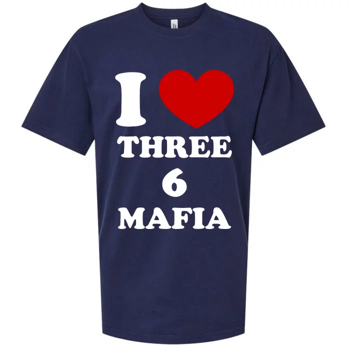 I Love Three 6 Mafia Limited Sueded Cloud Jersey T-Shirt