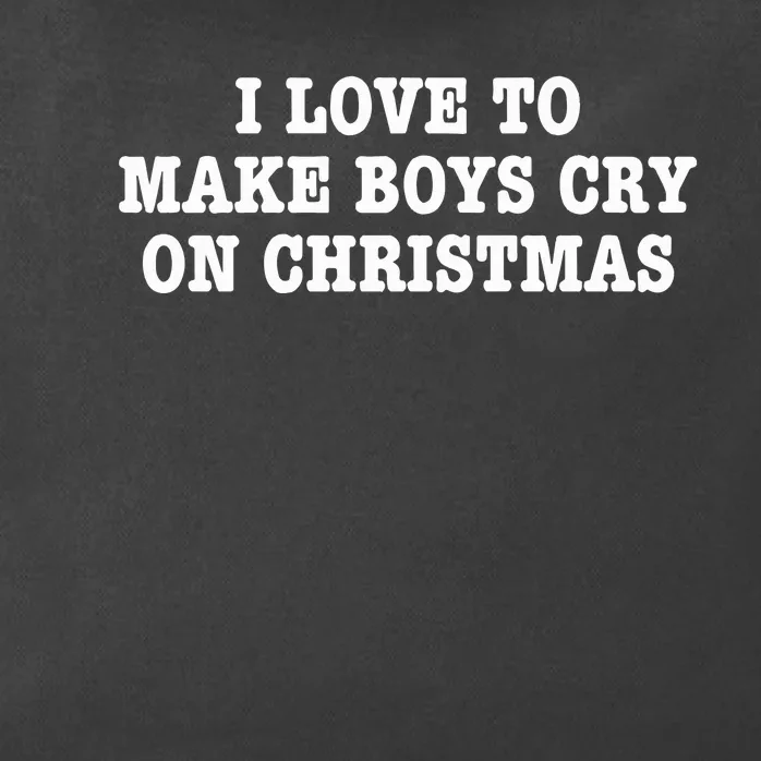 I Love To Make Boy Cry On Christmas Zip Tote Bag