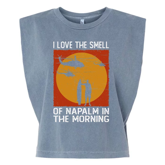 I Love The Smell Of Napalm In The Morning Awesome Apparel Garment-Dyed Women's Muscle Tee