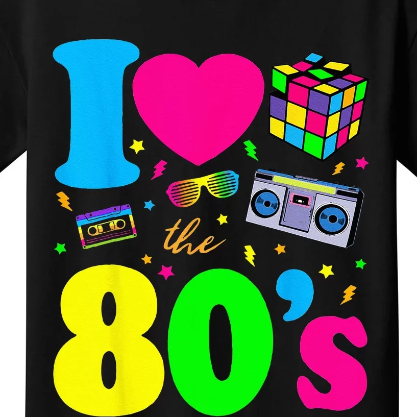 I Love The 80s Clothes For Women And Men Party Funny Kids T-Shirt