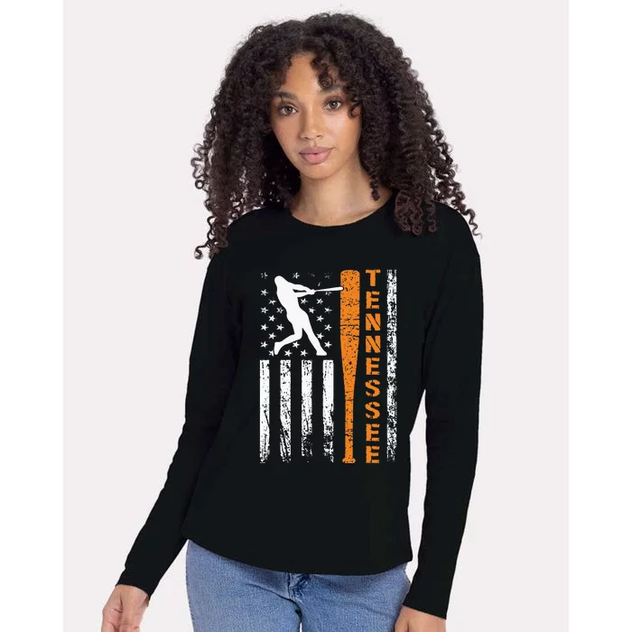 I Love Tennessies Souvenir Tennessies Us Flag Womens Cotton Relaxed Long Sleeve T-Shirt