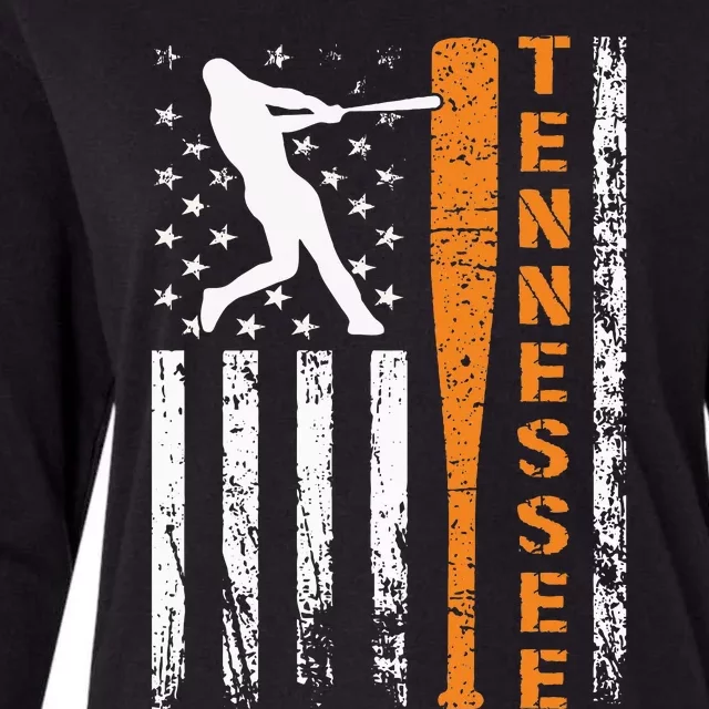 I Love Tennessies Souvenir Tennessies Us Flag Womens Cotton Relaxed Long Sleeve T-Shirt