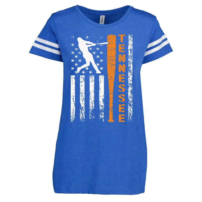 I Love Tennessies Souvenir Tennessies Us Flag Enza Ladies Jersey Football T-Shirt