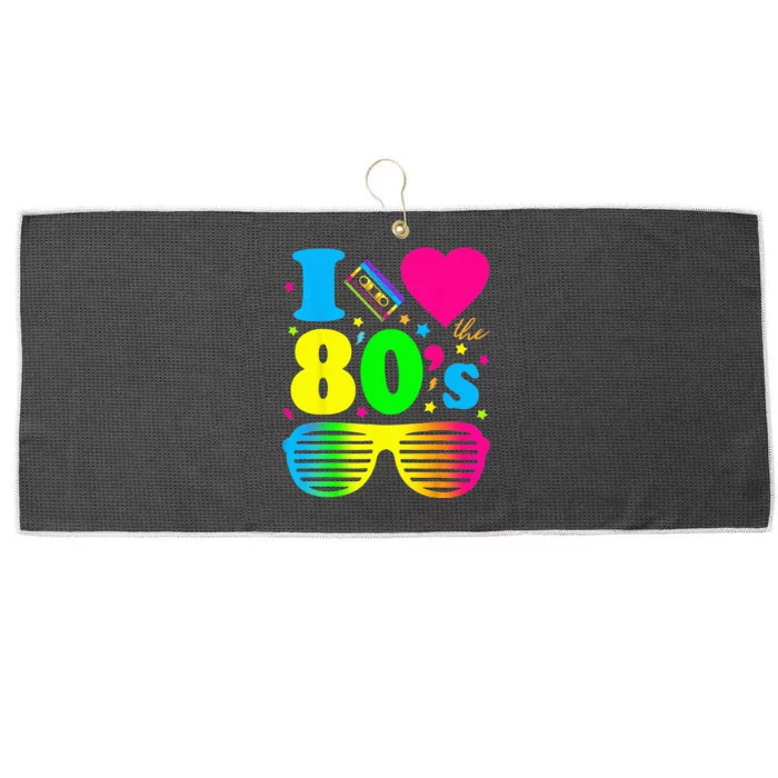 I Love The 80s Clothes For Women And Men Party Funny Large Microfiber Waffle Golf Towel