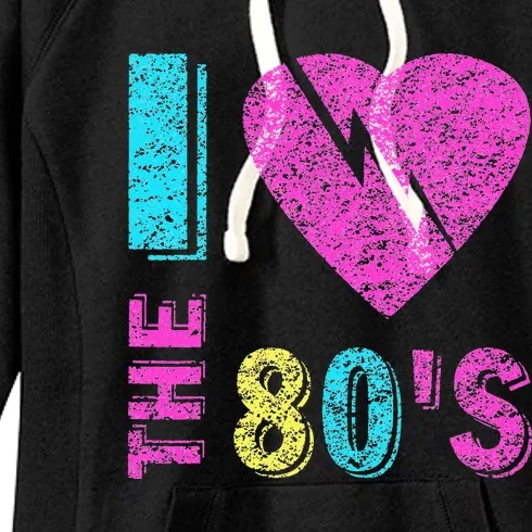 I Love The 80S 90s Costume Party Women's Fleece Hoodie