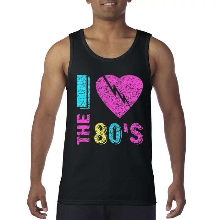 I Love The 80S 90s Costume Party Tank Top