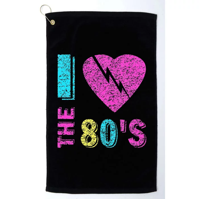 I Love The 80S 90s Costume Party Platinum Collection Golf Towel