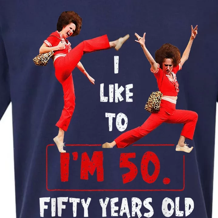 I Like To Kick Stretch And Kick IM 50 Fifty Years Old Sueded Cloud Jersey T-Shirt