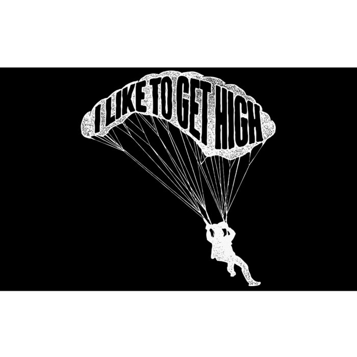 I Like To Get High Skydiver Parachutist Skydive Parachute Bumper Sticker