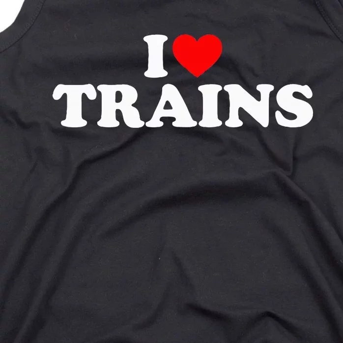 I Love Trains Tank Top